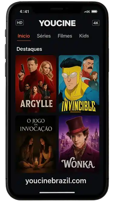 Qualidade de vídeo HD e 4K